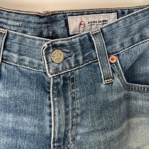 AG Adriano Goldschmied NIKKI Bermuda Shorts Womens Size 26 9” Inseam Raw Cut Hem - Picture 4 of 12